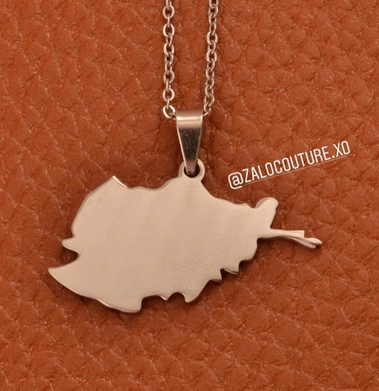 Afghanistan Map Necklace